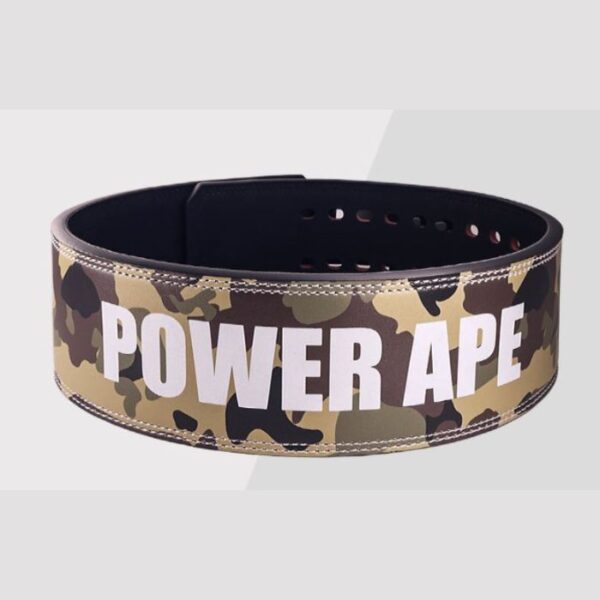 Lever Leather Power Lifting 13mm BELT- CAMO