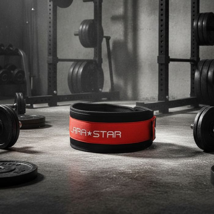 LARA★STAR Weight Lifting Belt – RED