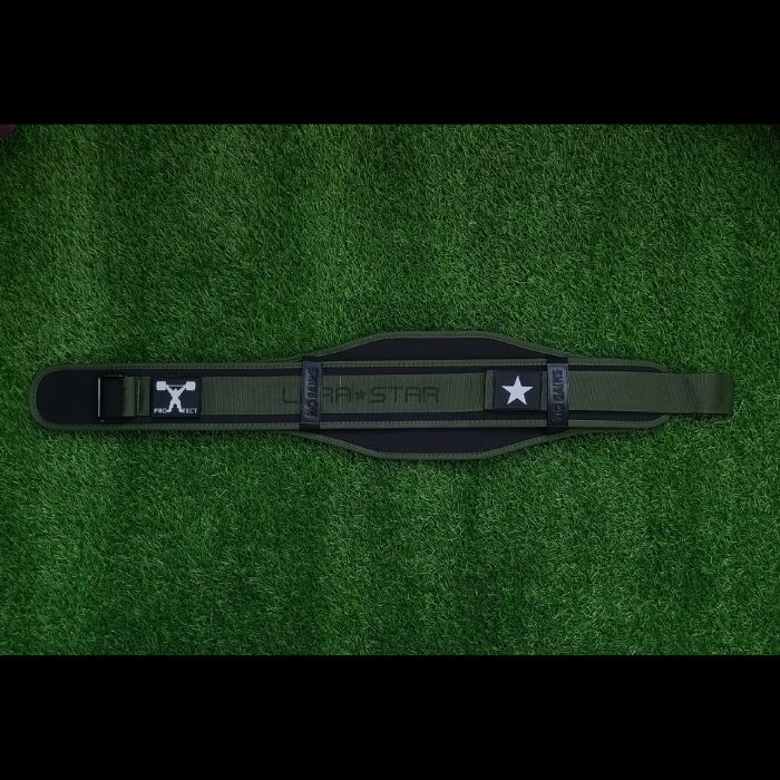 LARA * STAR Army Green Weight Lifting Belt