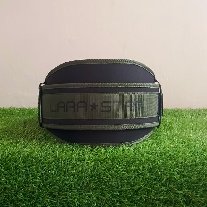 LARA * STAR Army Green Weight Lifting Belt