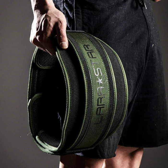 LARA * STAR Army Green Weight Lifting Belt