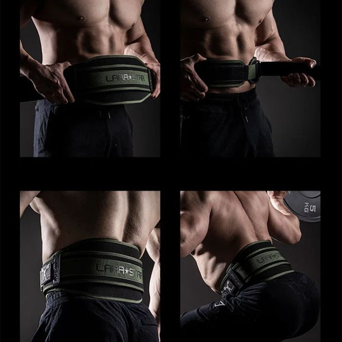 LARA * STAR Army Green Weight Lifting Belt