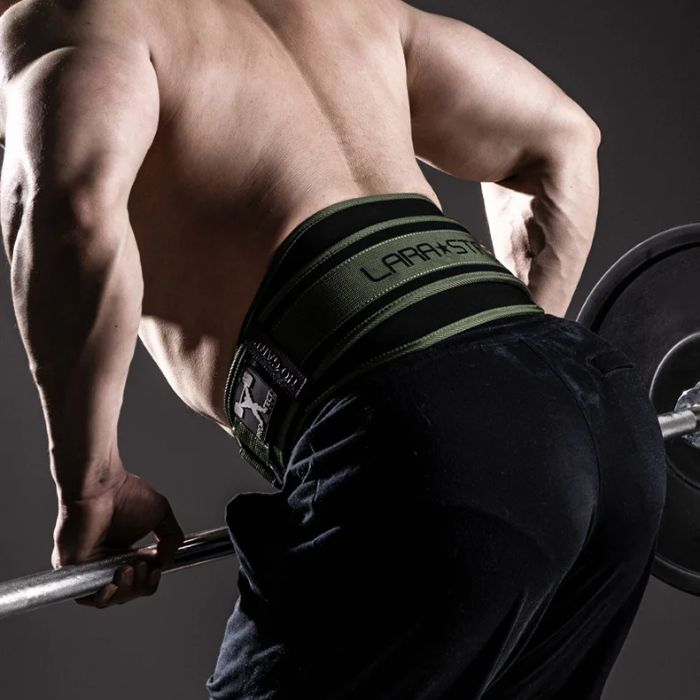 LARA * STAR Army Green Weight Lifting Belt