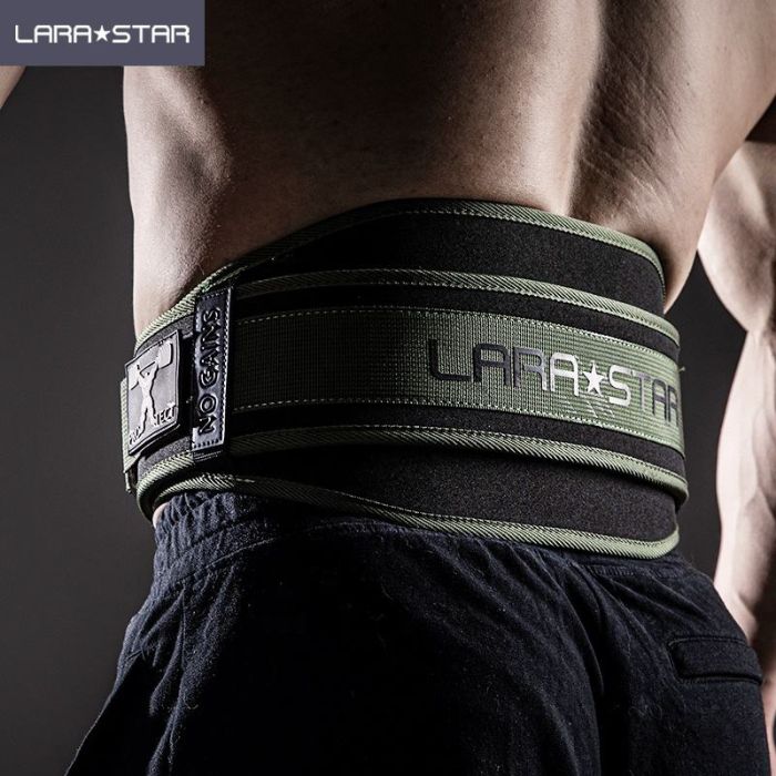 LARA * STAR Army Green Weight Lifting Belt