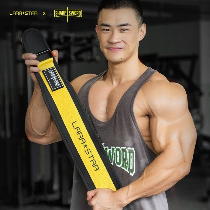 LARA★STAR Weight Lifting Belt – YELLOW