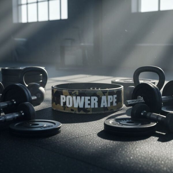 Lever Leather Power Lifting 13mm BELT- CAMO