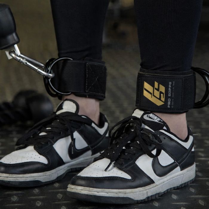 PROSUPPS Ankle Straps for Cable Machines- BLACK