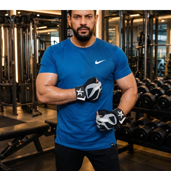 LARA*STAR Premium Weightlifting Workout Gloves with Wrist Support- Black Gray