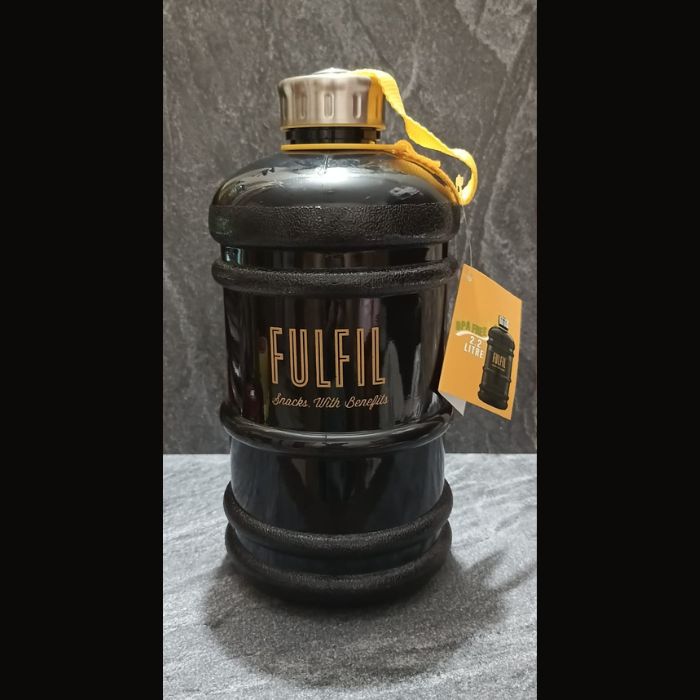 Fulfil Nutrition Water Bottle – 2.2 Liter Black Edition