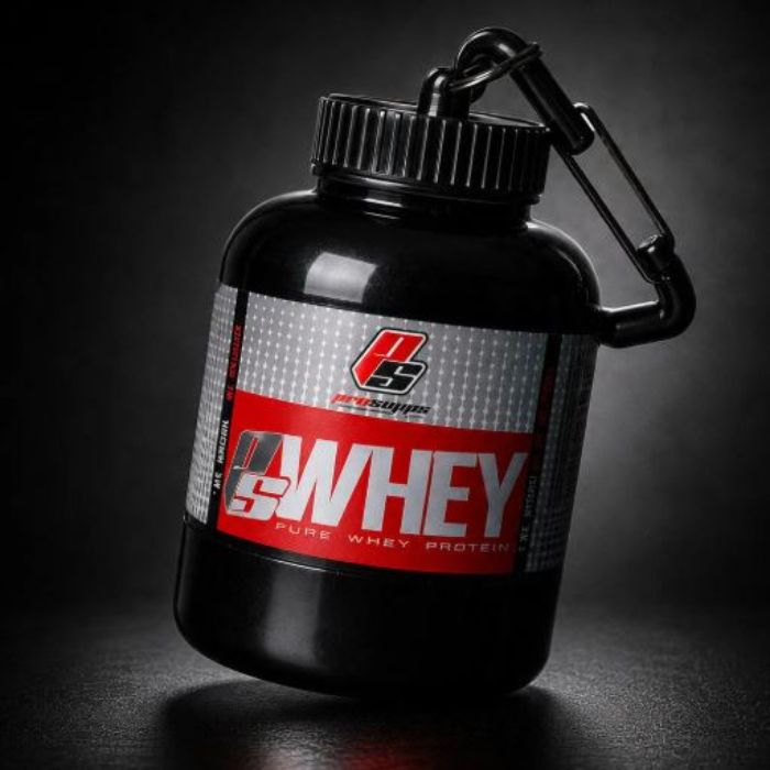 PS WHEY 200 ML Protein Powder Container- Red