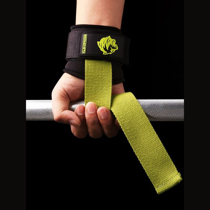 Clinkerman Pro Lifting Straps with 3D Honeycomb Silicone- GREEN
