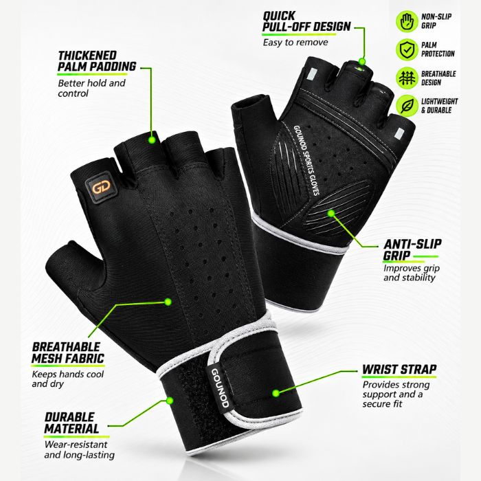 Gounod Gl074 Fitness Half-Finger Gloves