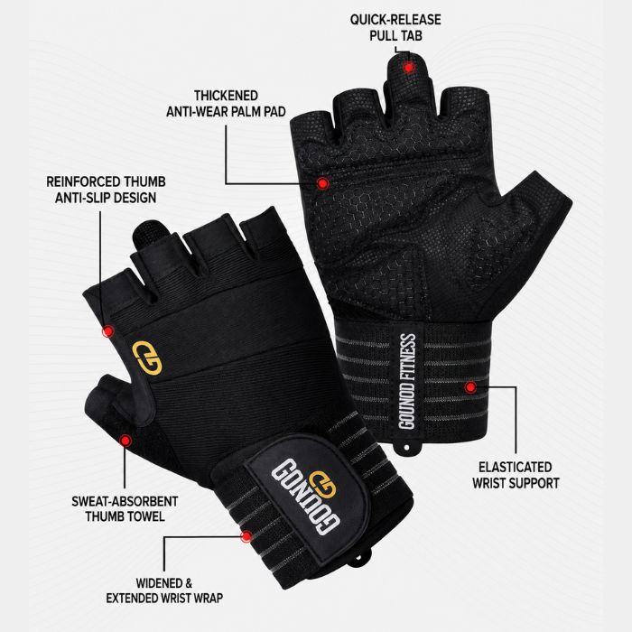 GOUNOD GL078 Fitness Half-Finger Gloves