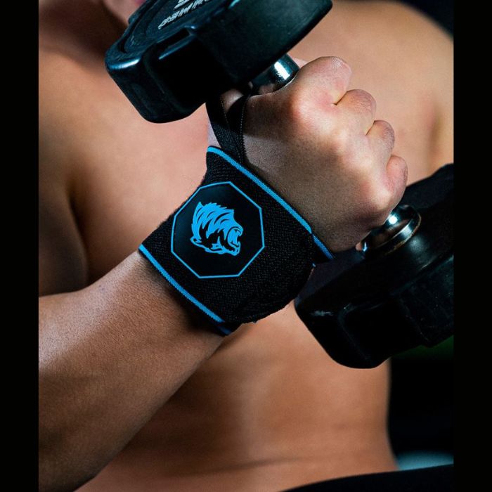 CLINGERMAN Wrist Wraps Anti-slip Silicone- BLACK BLUE