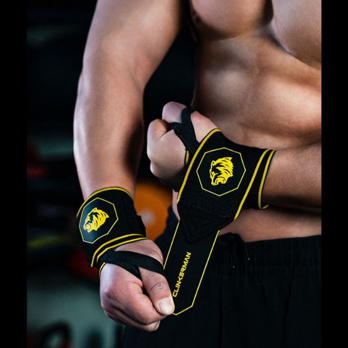 CLINGERMAN Wrist Wraps Anti-slip Silicone- BLACK GOLD