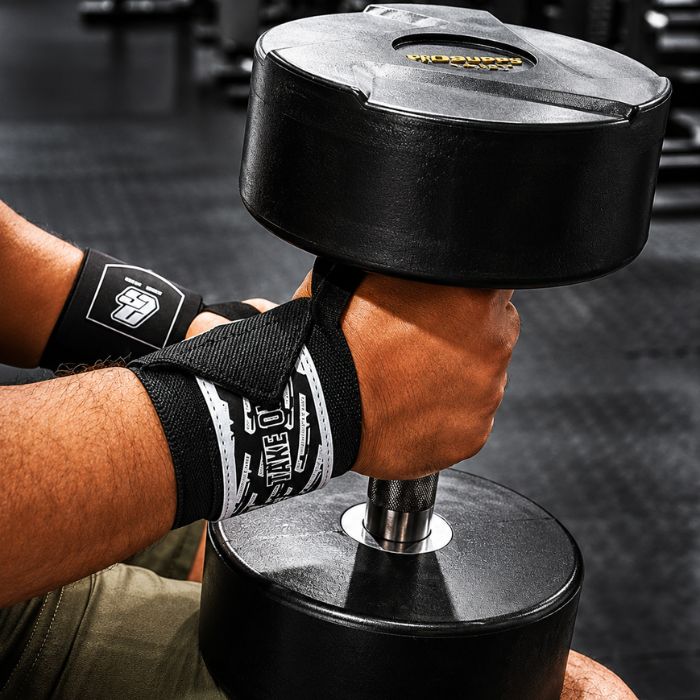PROSUPPS PS3 Generation Wrist Wraps-BLACK WHITE