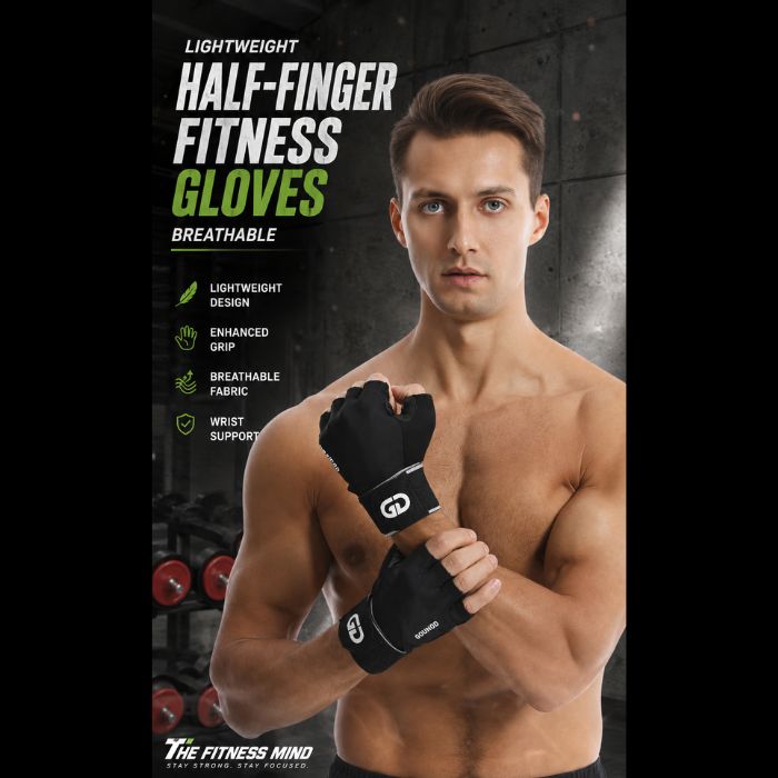 Gounod GL049 Fitness Gloves – Half-Finger Workout Gloves