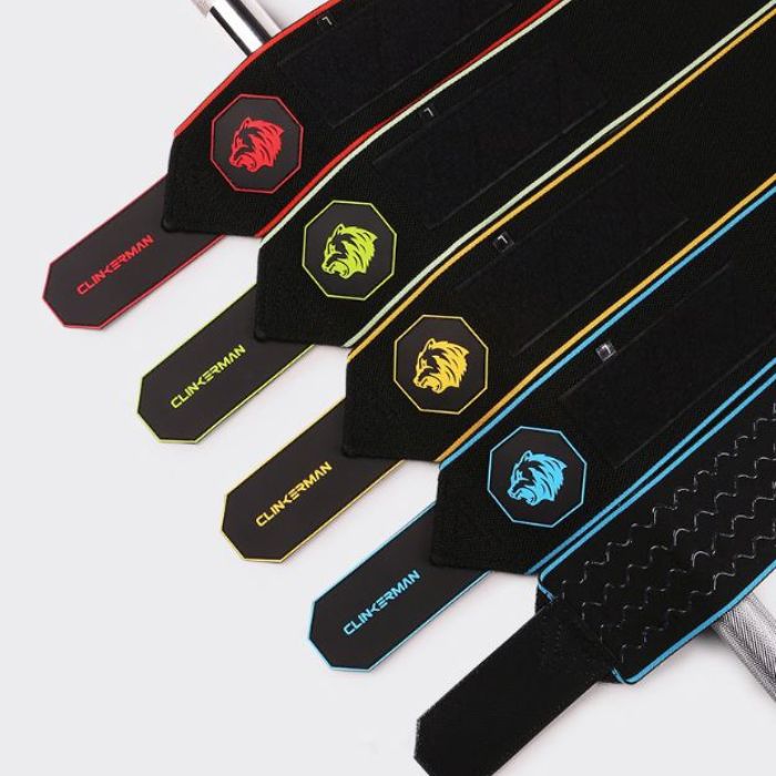 CLINGERMAN Wrist Wraps Anti-slip Silicone- BLACK RED