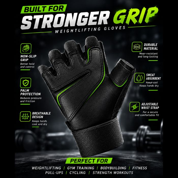 Gounod Gl085 Sports Gloves – Half-Finger Fitness Gloves
