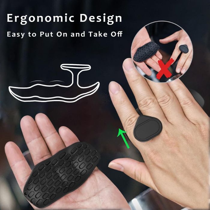 Weightlifting Non-Slip Grips- BLACK